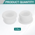 3pcs Rubber Grommets 20mm Drill Hole 16mm Id Top Hat Grommet White Silicone Plug Gasket For Wiring Automotive