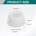 3pcs Rubber Grommets 20mm Drill Hole 16mm Id Top Hat Grommet White Silicone Plug Gasket For Wiring Automotive