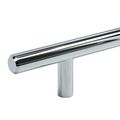 10 Pack Rok Hardware 3 Hole Centers Chrome Kitchen Cabinet Euro Style Drawer Door Steel T Bar Pull Handle 6 Length 