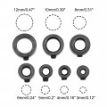 Uxcell 3mm 4mm 5mm 6mm 8mm 10mm 12mm Bore Drill Stop Bit Depth Holder Set Screw Style Black Oxide Carbon Steel 7pcs