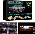 Fyre Flys 9 Piece White Led Interior Lights For 2016-2023 Toyota Tacoma 6000k 5050 Series Smd Package Kit And Install Tool 