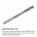 Uxcell Chucking Reamers 12mm H7 4241 High Speed Steel Spiral Flutes Lathe Machine Reamer Milling Cutter