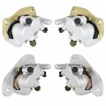 Caltric Front Rear Left Right Brake Caliper With Pad Compatible Yamaha Rhino 700 Yxr700 4x4 2008 2009 2010-2013