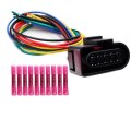 10-pin Front Headlights Connector For Volkswagen Jetta 2008-2021 Pigtail Plug Wiring Harness 