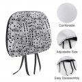 Seamless Dices Close-up Texture 2pcs Universal Car Seat Headrest Protector Covers Soft Cover Interior Accessories Decoration