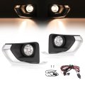 Hecasa Pair Fog Light Bezel Molding For 2018-2021 Chevy Chevrolet Traverse Replacement Gm2592313 Gm1038233 Gm1039233 Bumper 