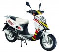 Minho Black Metal Scooter Gas Fuel Tank Compatible With Chinese Roketa 50cc