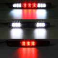 Partsam Replacement For Silverado 2007-2013 Sierra 1500 2500 3500 2014 Classic Model Red White Led Smoke Lens High Mount 3rd