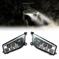 Pair Of Led Headlight For Rzr 30w Front 1000 Xp Polaris 4 Turbo Turbo S 900 2014-2023 