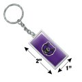 Graphics More Rectangle University Of Central Arkansas Primary Logo Keychain In Chrome Plated Metal