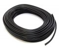 Black Spark Plug Wire 7mm Silicon Jacketed 4 Foot Length 