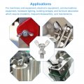 Uxcell 10pcs M8-1 25x20mm Wing Butterfly Screws Bolts With Nuts 304 Stainless Steel Bolt Thumb Hand