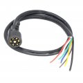 X-haibei 7 Way Trailer Plug Inline Light Cord 4 Feet Heavy Duty Pin Wiring Harness Connector Foot 