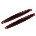 Car Styling Bumper Protector Guard Corner Strip Sticker Carbon Fiber 3m Auto Rubber Moulding Soft Pvc Decorative Black