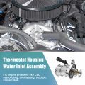 X Autohaux 1562030475 Engine Coolant Thermostat Housing Assembly For Mercedes-benz C63 Cl63 Ml63 R63 S63