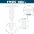 Acropix Universal 5mm Push Bumper Fastener Rivet Clips White Pack Of 25