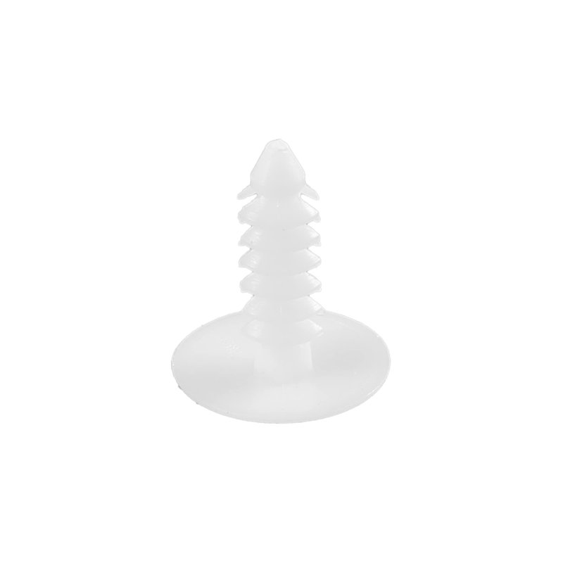 Acropix Universal 5mm Push Bumper Fastener Rivet Clips White Pack Of 25