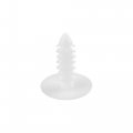 Acropix Universal 5mm Push Bumper Fastener Rivet Clips White Pack Of 25 