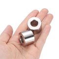 10pcs Stainless Steel Spacer 2 Bore X 1 Od 3 4 Length Screw Bushing Plain Finish Round Metal For M12 Screws Bolts And Rods 