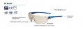 Ge Safety Glasses Ansi Z87 1 03 Series Anti-scratch Lens 99 9 Uv En 166 12 Pack Blue I O Mirror Anti-fog
