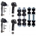 Ocpty New 8-piece Fit 1997-2003 For Ford Escort Front Sway Bar End Link Rear Outer Tie Rod Lower Ball Joint Suspension Kit