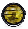 Taswk 6 5 Motorcycle Headlight Grill Side Mount Cover Mask For Yamaha Suzuki -amber Lens 