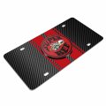 Ipick Image For Dodge Super Bee 3d Logo In Red On Stripe Black Carbon Fiber Look Premium Stainless Steel License Plate Design