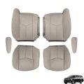 Seat Cover Tan Leather Driver Passenger Replacement For 2003-2006 Tahoe Yukon 