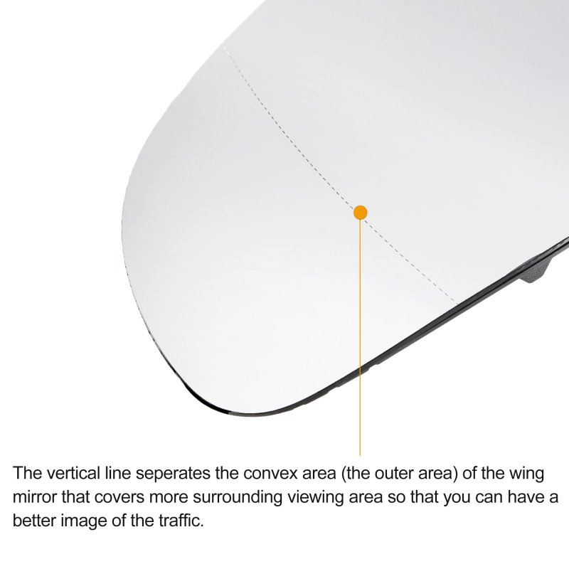 Car Rearview Left Driver Side Heated Mirror Glass Replacement W Backing Plate For Hyundai Kona 2018