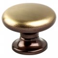 Handyct Classic Comfort Valencia Knob 1-3 8 Dia Brushed Bronze 