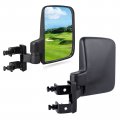 Unigt Golf Cart Side Mirrors For Club Car Ez-go Yamaha And Others No-drilling Needed Universal Mount To 0 75 -1 Windshield Tube 