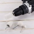 Uxcell Cylindrical Abrasive Mounted Stone Polishing Bits 1 4 Shank 10 Diameter White Corundum Grinding Wheel Rotary Tool For