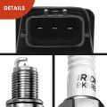 A-premium Set Of 8 Ignition Coil Pack And Iridium Spark Plugs Compatible With Infiniti Q45 1997 1998 1999 2000 2001 V8 4 1l