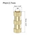 Knurled Insert Nuts 30pcs M4 X 16mm L 6mm Od Thread Printing Brass Female Threadeds Heat Set Insert Embedment