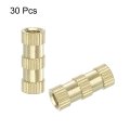 Knurled Insert Nuts 30pcs M4 X 16mm L 6mm Od Thread Printing Brass Female Threadeds Heat Set Insert Embedment