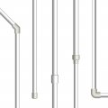 4pcs Clear Elbow Fitting 25mm 0 98 3 Way Acrylic T-shaped Pipe Adapter For Connecting Water Pipes