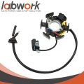 Stator Ignition Coil With Spark Plug Replacement For 31120-gw8-671 Honda Xr50r 2000-2003