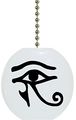 Carolina Hardware And Decor 1170f Black Eye Of Horus Ceramic Fan Pull 