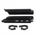 Fsfy Front Fork Slider Protection Cover Guards Clip Guard Set For Kawasaki Kdx250 Kdx200 Klx650 Black