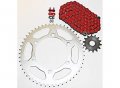 Red O Ring Chain And Sprocket 13 51 114l For Yamaha 99-14 Yz250 99-01 Wr400 F