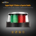 Partsam Boat Marine Led Navigation Lights Lamps 12 Red And Green Front Bow Stern Light For Small Pontoon Yacht Skeeter