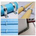 Uxcell 20 Pcs Pipe Strap 304 Stainless Steel Support Fit For 9 16in 15mm Tube Tension Clip With 1 Hole 5mm Height Continuouss