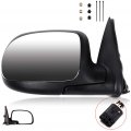 Ocpty Passenger Side Manual Folding Heated Mirrors Compatible With 1999-2002 For Chevrolet Silverado 1500 2500 2001-2002 Hd Gmc