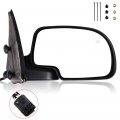 Ocpty Passenger Side Manual Folding Heated Mirrors Compatible With 1999-2002 For Chevrolet Silverado 1500 2500 2001-2002 Hd Gmc