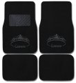 Carscover Royal Queen Crown Crystal Diamond Bling Rhinestone Studded Carpet Car Suv Truck Floor Mats 4 Pcs