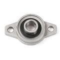 2pcs Aluminium Alloy Kfl002 15mm Mounted Shaft Support Flange Pillow Block Bearing 