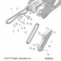 Timbersled Polaris Chain Frame Slider Genuine Oem Part Qty 1
