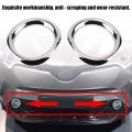 Keenso 2pcs Chrome Front Fog Light Frame Cover Trim Abs Lamp Strip For Chr 2017-2018