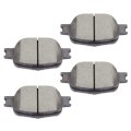Front D817 Ceramic 4pcs W Hardware Disc Brake Pad Set 