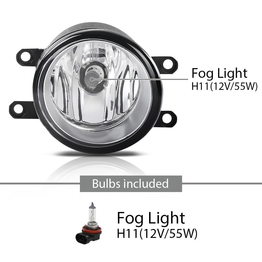 Fog Lights For Toyota 2006 2013 Lx 2008 And Scion Xa Front Halogen Clear Lens Assembly Left Right Sides 2pcs 812100d041